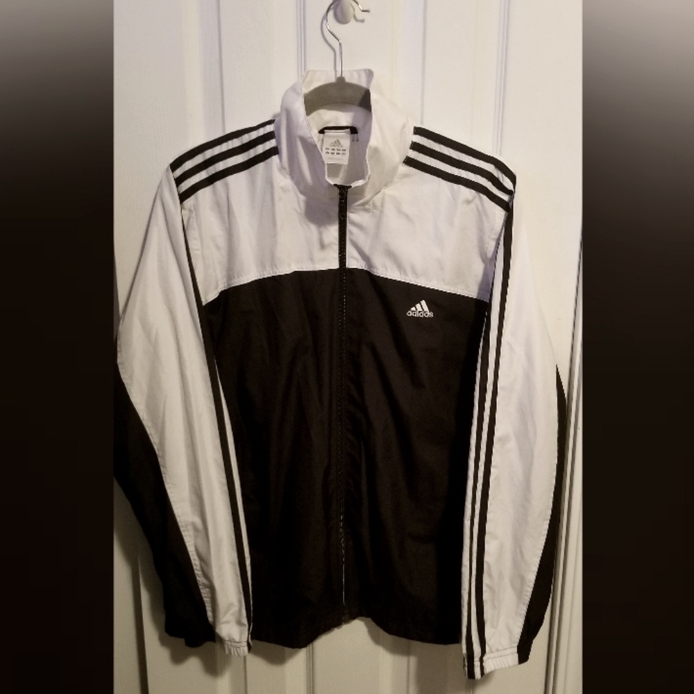 NWOT Mens Adidas Windbreaker Coat Sports Jacket